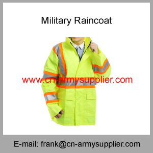 Reflective Raincoat-Security Raincoat-Traffic Raincoat-Army Raincoat-Duty Raincoat-Police Raincoat