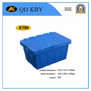 X199 Lockable Stackable Logistic Plastic Storage Box Container