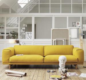 Home Furniture Modern Living Room Fabric Sofa-Hc119